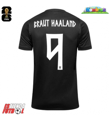 Noruega Erling Haaland #9 Segunda Equipación Mundial 2026 Manga Corta